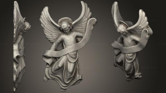 3d модели ангелы (Рождественский АНГЕЛ, AN_0183) 3D модель для ЧПУ станка